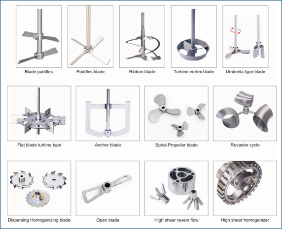 stainless steel reaction vessel tank with mixer