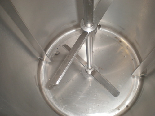 stainless steel reaction vessel tank with mixer