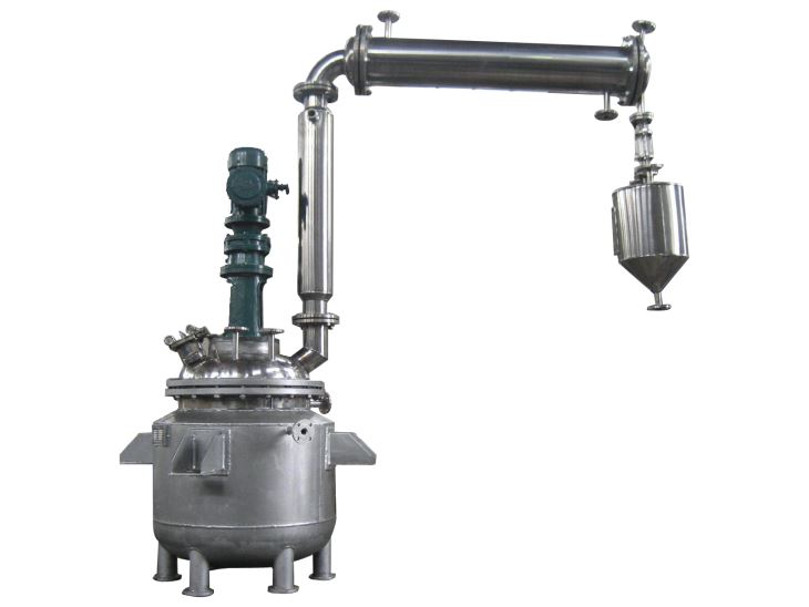 stainless steel reaction vessel tank with mixer